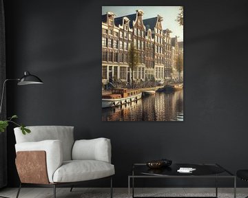 Amsterdam Gracht tafereel! van Jaap Ros