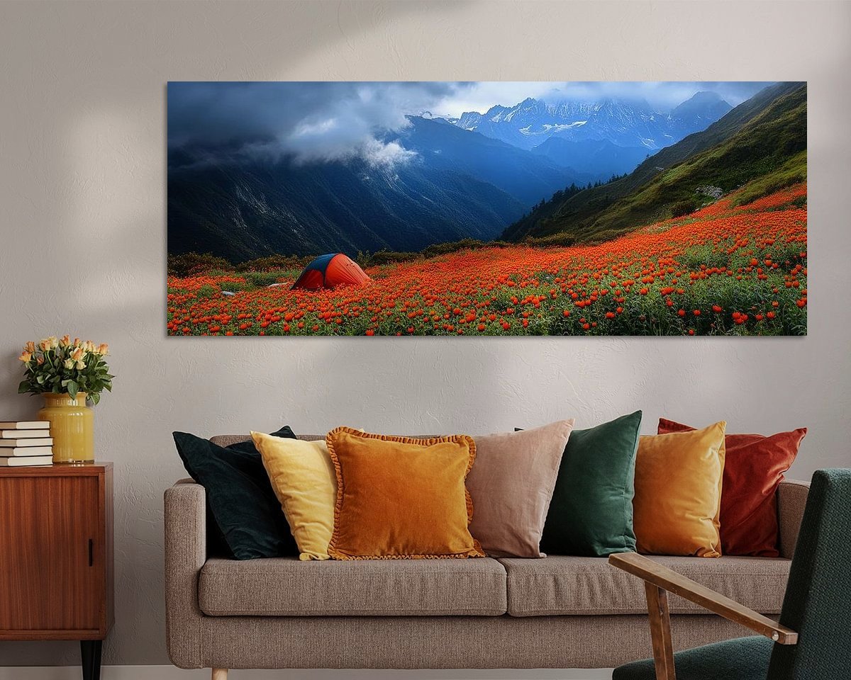 Example of the artwork in a room