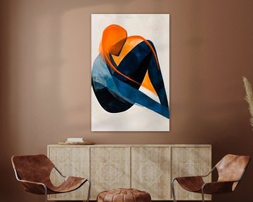 Abstract figuur van Poster Art Shop