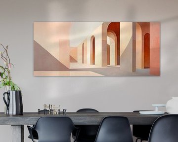 Architectonische kleuren van Poster Art Shop