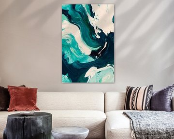 Aqua painting by Poster Art Shop