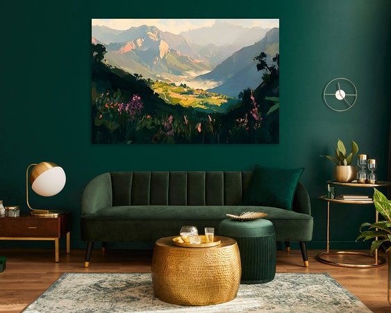 Example of the artwork in a room