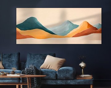 Schilderij van berglandschap van Poster Art Shop
