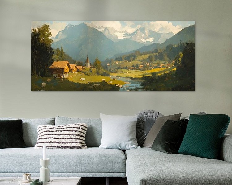 Example of the artwork in a room