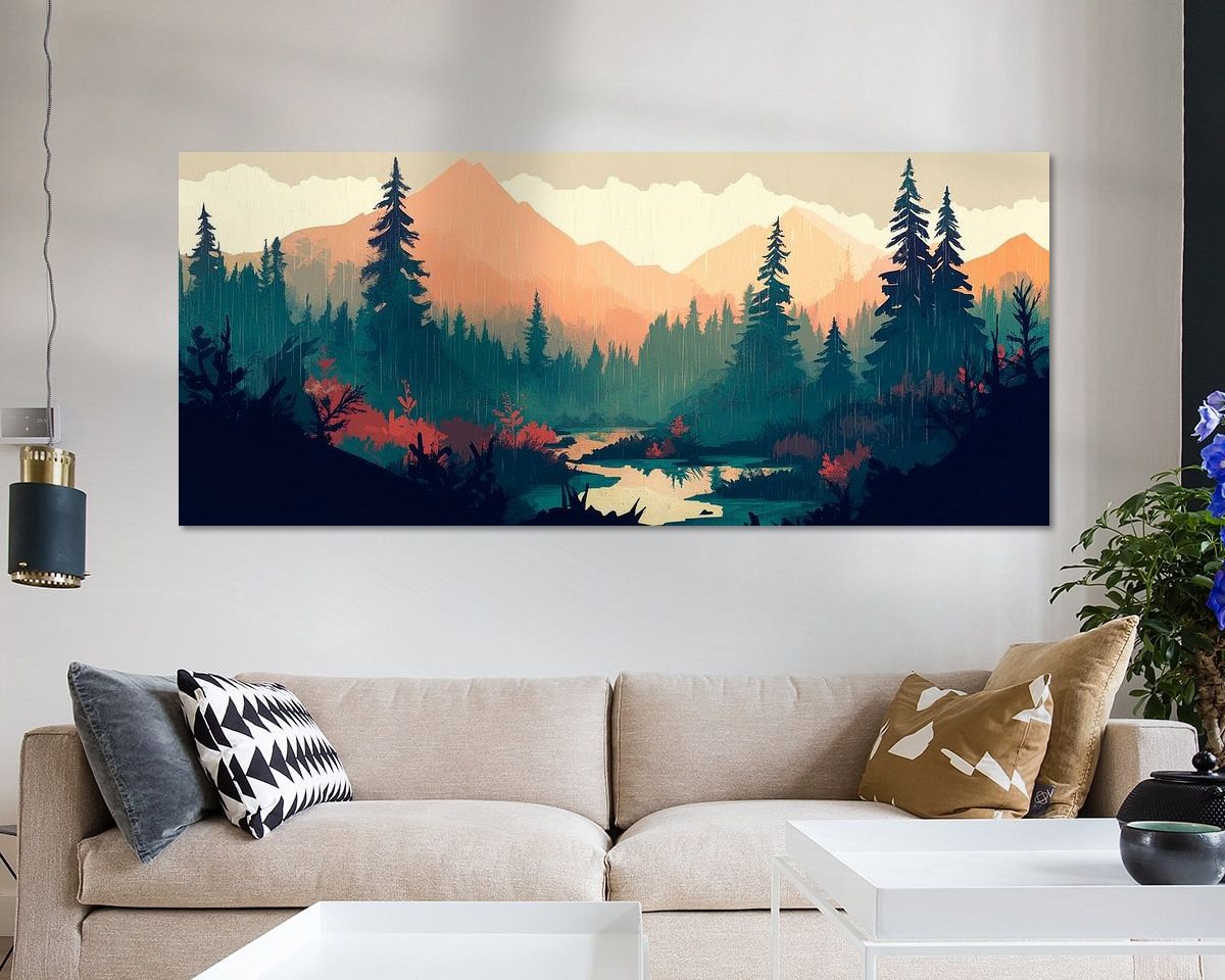 Example of the artwork in a room