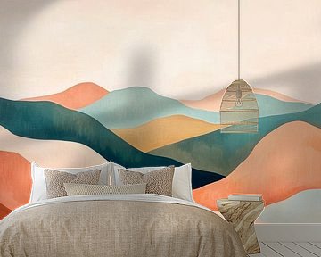 Berglandschaft Farbenpracht von Poster Art Shop