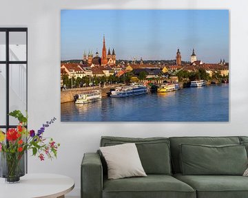 Würzburg - Oude stad skyline op de Main van Frank Herrmann