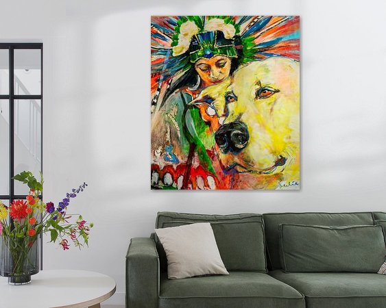 Example of the artwork in a room