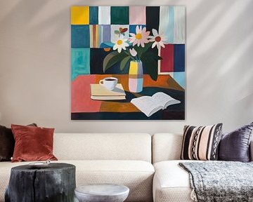 Vierkanten en bloemen van Dream Drip