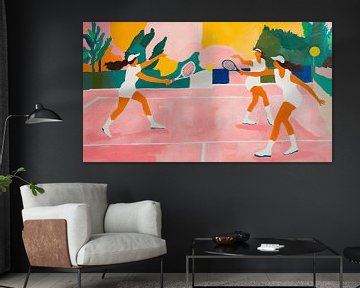 Op de tennisbaan van Dream Drip