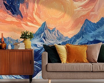 Zonnestorm in de bergen van Dream Drip