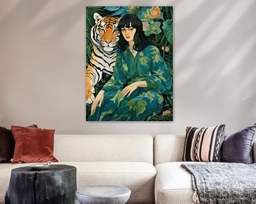 Portrait de la Jungle Tropicale van J.O. Han
