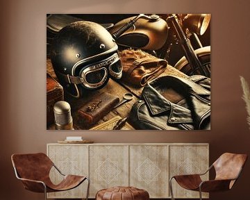 MOTOR RIDER BIKE Still life by Jaap Ros