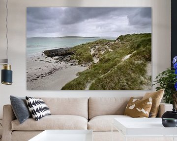 Verlaten strand in de Hebriden, Schotland van Nick Van Goubergen