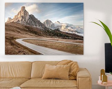 Boven op de Passo Giau, Dolomieten, Italië