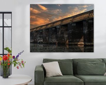 Moerputtenbrug Den Bosch with beautiful sunset by ellen's fotografie