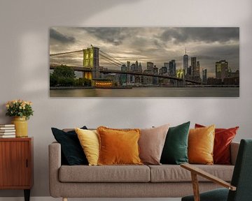 New York - Skyline Manhattan Brooklyn Bridge