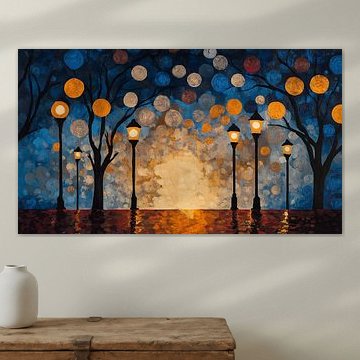 Licht im Wald Surrealismus-Panorama