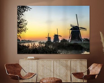 Molens bij zonsopkomst van Celine