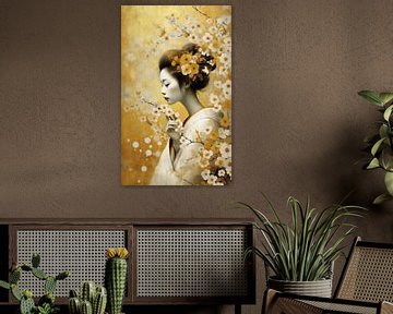 Geisha in Golden Summer van J.O. Han