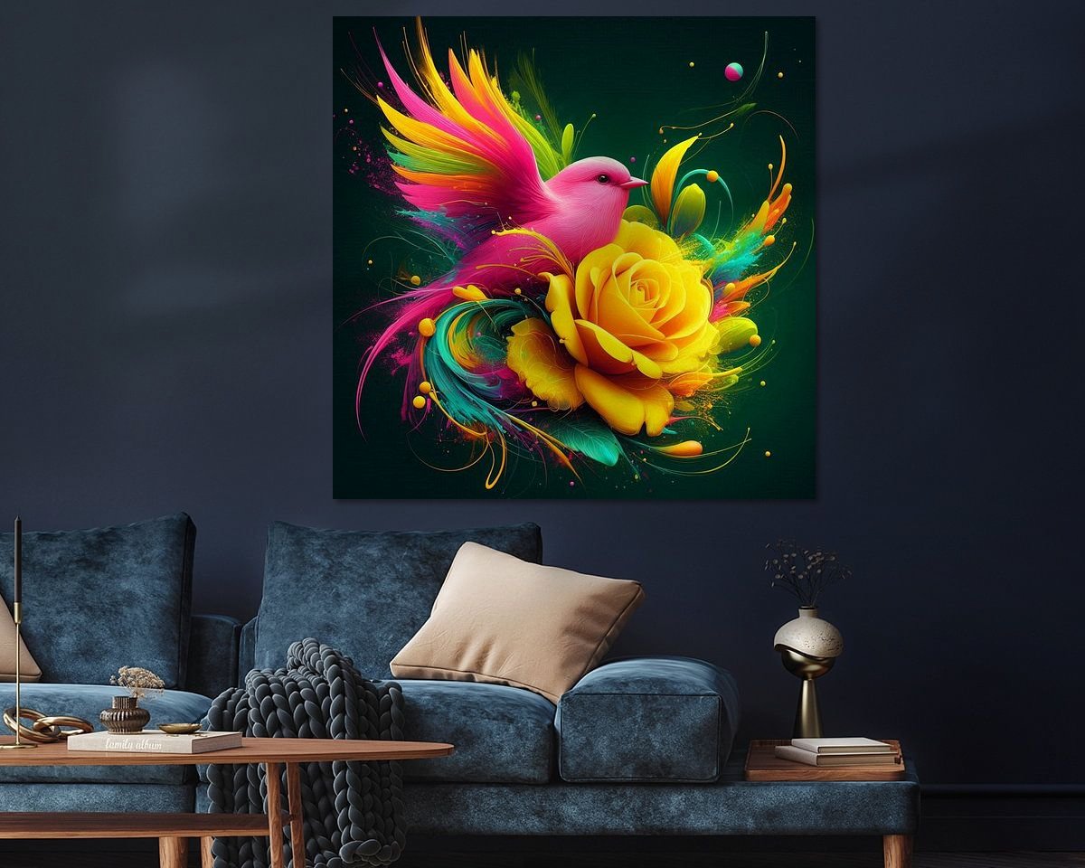 Example of the artwork in a room
