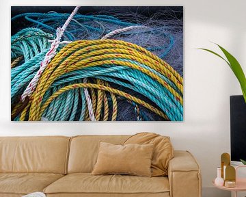  Schiff Seile und Fischernetz