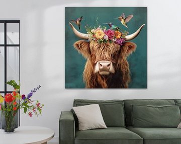 Flower Power Moo van PixelMint.