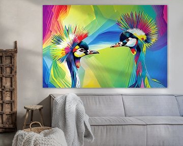 Two cranes (Modern Artt)