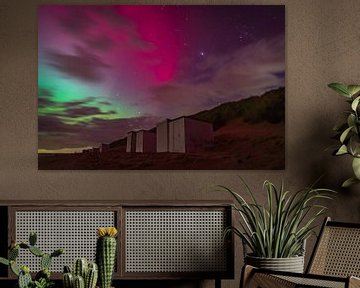 Noorderlicht strand Oostkapelle van Jord Mesu