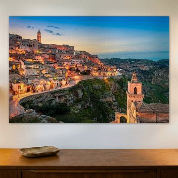 Coucher de soleil à Matera, Italie