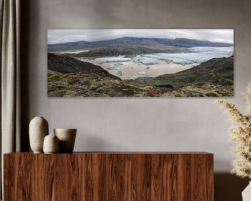 Hoffellsjökull Glacier southeast Iceland, panorama by Thorelfa Landscapes of Iceland
