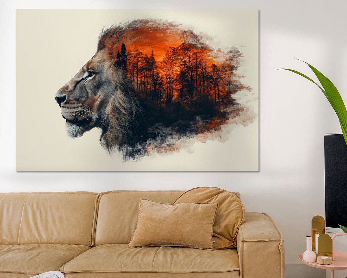 Example of the artwork in a room
