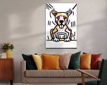 Moderne pop-art hond illustratie van Imperial Art House
