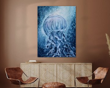 Jellyfish from the raging waves by Greetje van den Geest
