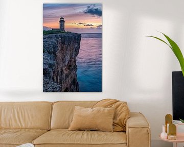 Lighthouse in the evening sun by Imperial Art House