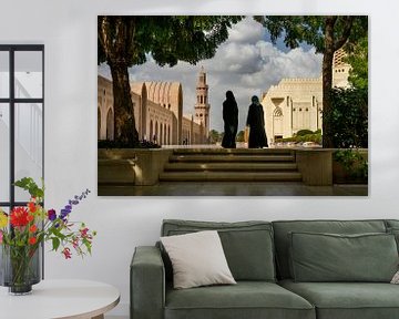 Muslim women's at the Sultan Qaboos Grand Mosque by Paula Romein