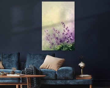 Lavendel in zachte pasteltinten van Imperial Art House