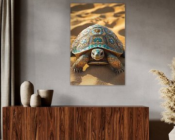 Schildkröte mit kunstvoll verziertem Panzer von Imperial Art House