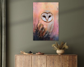 Majestic owl in warm colours by Imperial Art House