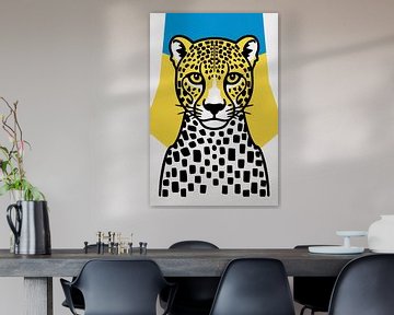 Pop Art Cheeta Illustratie van Imperial Art House