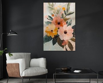 Zachte bloemen in impressionistische stijl van Imperial Art House