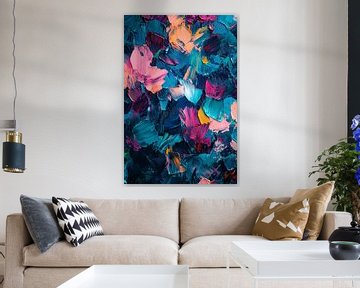 Abstracte kleurrijke textuur van Imperial Art House