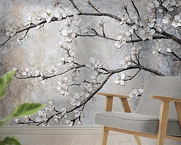 Blossoms on branches in detail by Imperial Art House