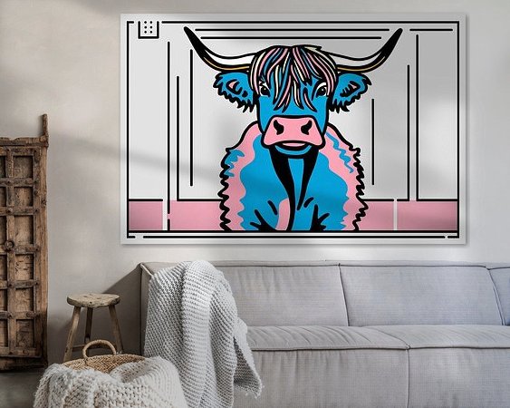 Example of the artwork in a room