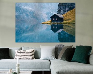 Cabin on a mountain lake by Imperial Art House