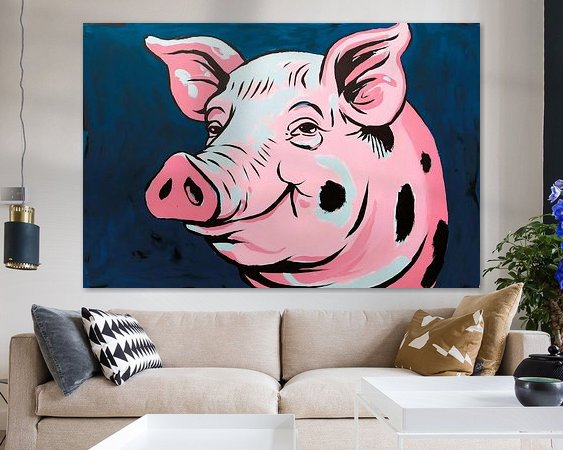 Example of the artwork in a room