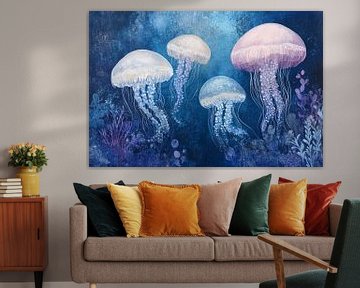 Jellyfish in an underwater world by Imperial Art House