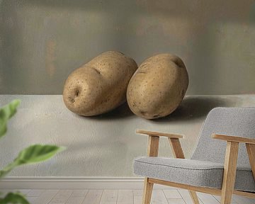 Twee aardappels (gezien bij vtwonen) van Kunst Kriebels