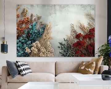 Gedroogde bloemen in zachte kleuren van Imperial Art House