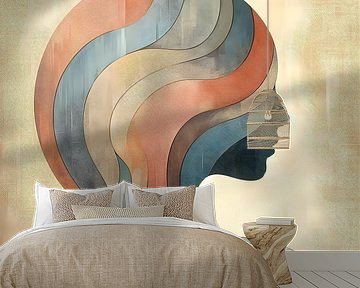 Pastell Silhouette Leinwand